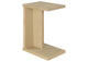 930275 Clower Engineered Wood C-Shaped Sofa Side Table Light Oak