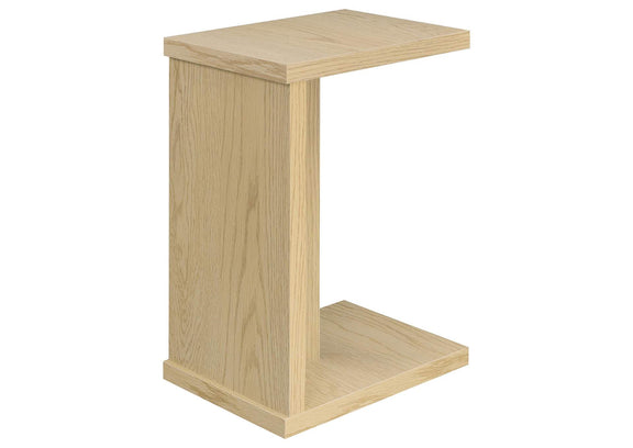 930275 Clower Engineered Wood C-Shaped Sofa Side Table Light Oak