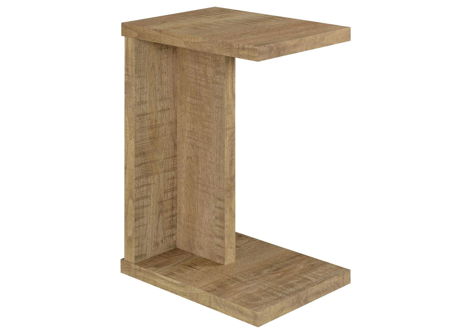 930277 Clower Engineered Wood C-Shaped Sofa Side Table Mango