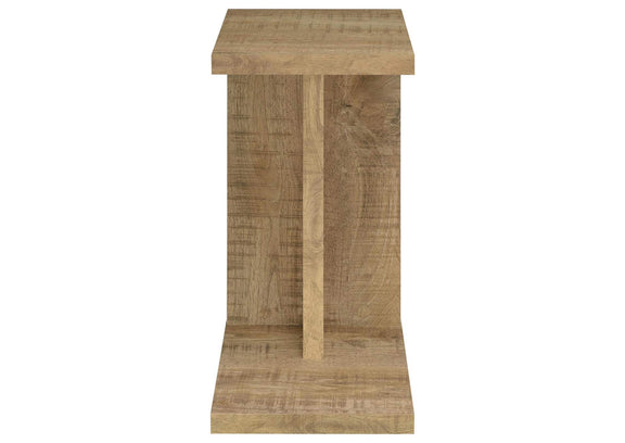 930277 Clower Engineered Wood C-Shaped Sofa Side Table Mango