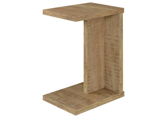 930277 Clower Engineered Wood C-Shaped Sofa Side Table Mango