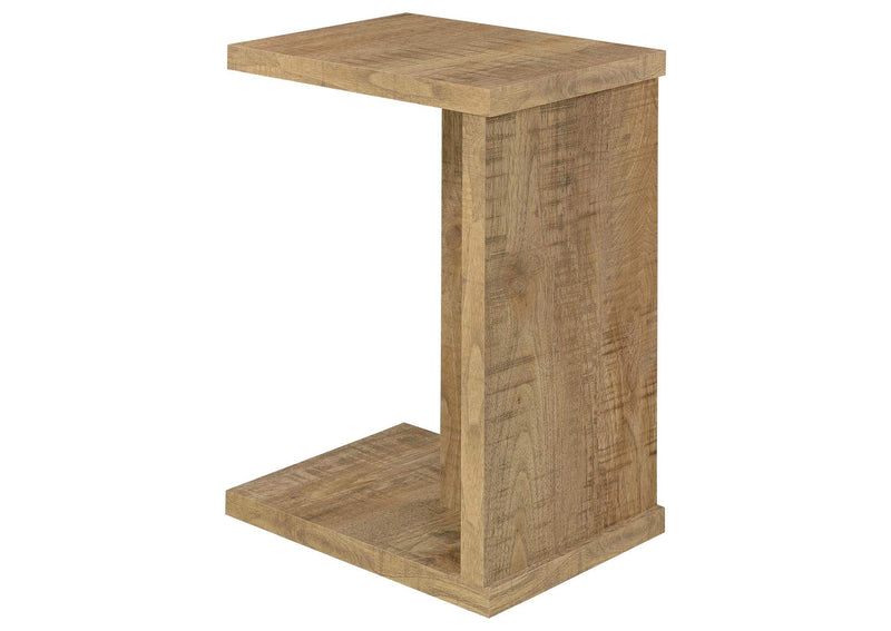 930277 Clower Engineered Wood C-Shaped Sofa Side Table Mango