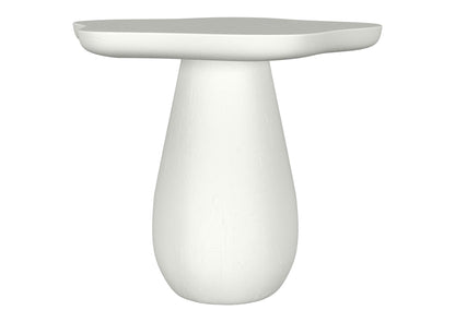 930615 Perth 17-inch Side Table with Cloud-Shaped Top Off White