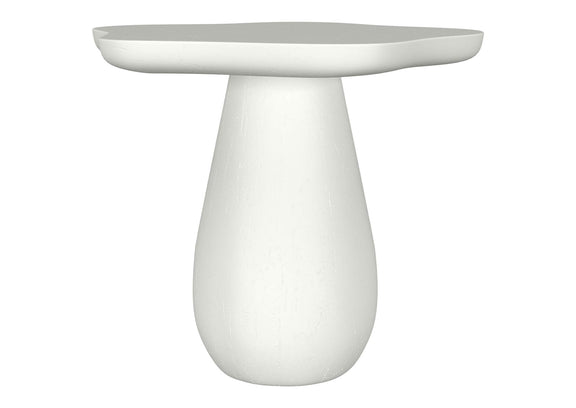 930615 Perth 17-inch Side Table with Cloud-Shaped Top Off White