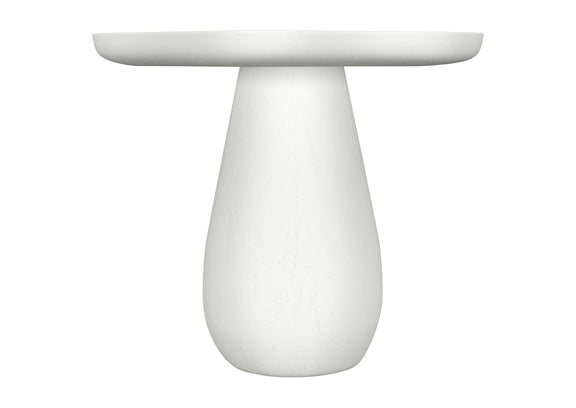 930615 Perth 17-inch Side Table with Cloud-Shaped Top Off White