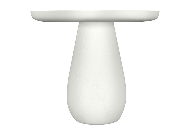 930615 Perth 17-inch Side Table with Cloud-Shaped Top Off White