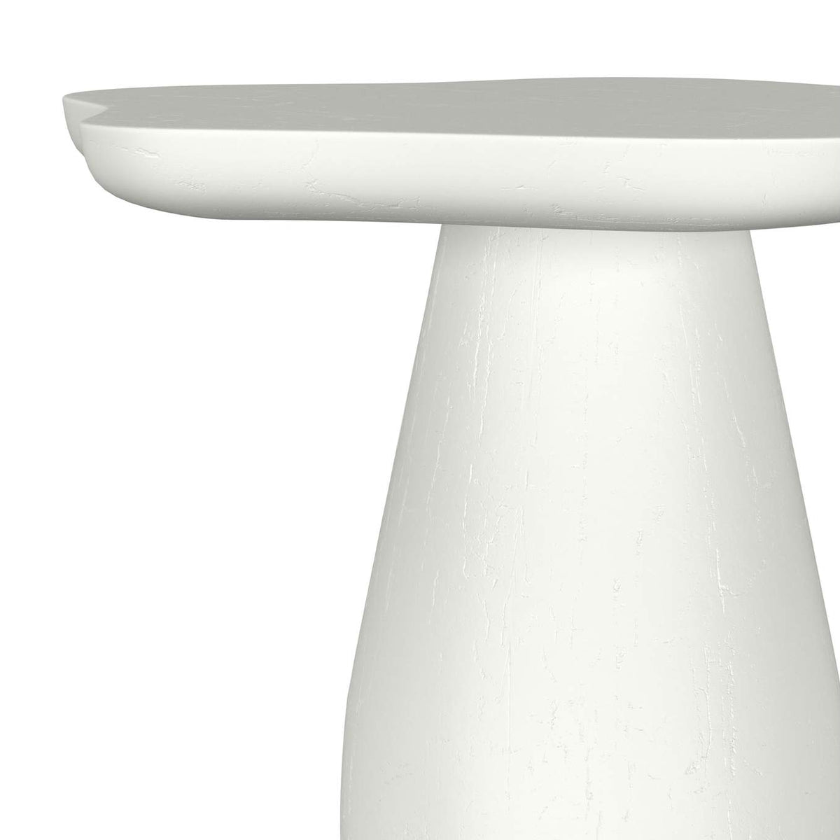 930615 Perth 17-inch Side Table with Cloud-Shaped Top Off White