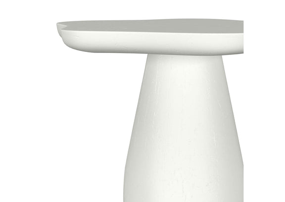 930615 Perth 17-inch Side Table with Cloud-Shaped Top Off White