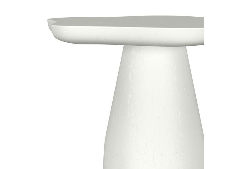 930615 Perth 17-inch Side Table with Cloud-Shaped Top Off White