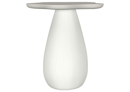 930616 Perth 20-inch Side Table with Cloud-Shaped Top Off White