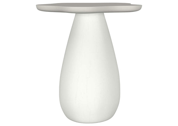 930616 Perth 20-inch Side Table with Cloud-Shaped Top Off White
