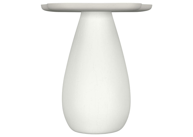 930616 Perth 20-inch Side Table with Cloud-Shaped Top Off White