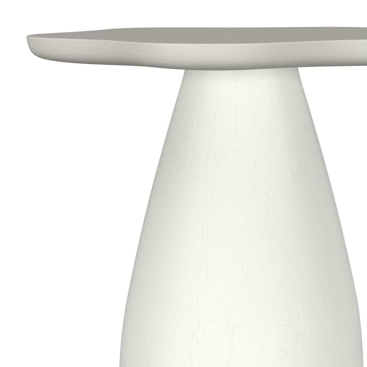 930616 Perth 20-inch Side Table with Cloud-Shaped Top Off White