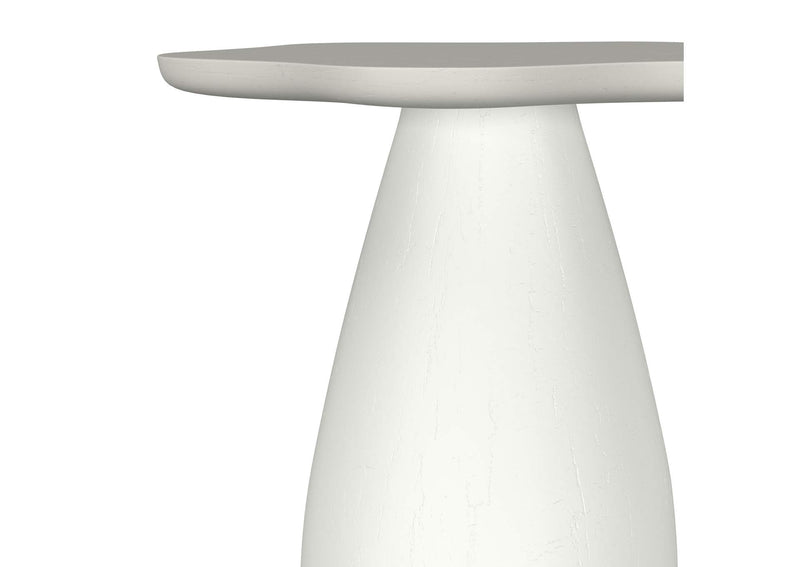 930616 Perth 20-inch Side Table with Cloud-Shaped Top Off White