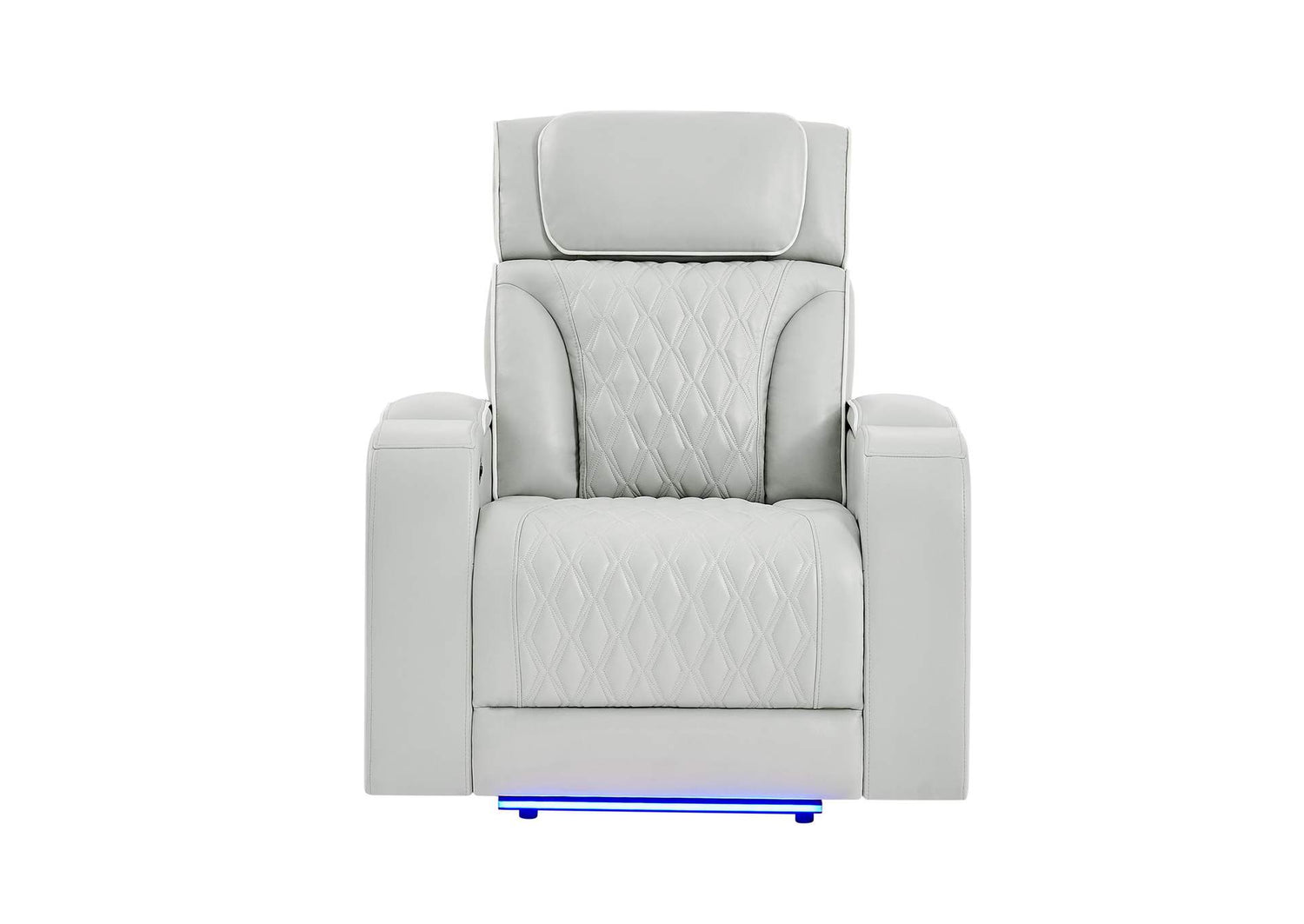 U8611-BLANCHE_SIL-PR_W_PHR_LED U8611 BLANCHE SILVER POWER RECLINER WITH POWER HEADREST AND LED