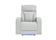 U8611-BLANCHE_SIL-PR_W_PHR_LED U8611 BLANCHE SILVER POWER RECLINER WITH POWER HEADREST AND LED