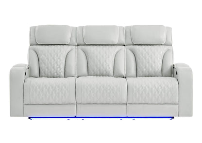 U8611-BLANCHE_SIL-PRS_W_PHR_LED U8611 BLANCHE SILVER POWER REC SOFA WITH PHR AND LED