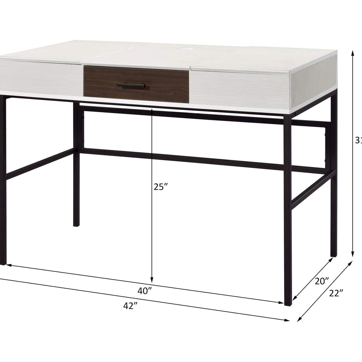 93090 Verster Writing Desk with USB