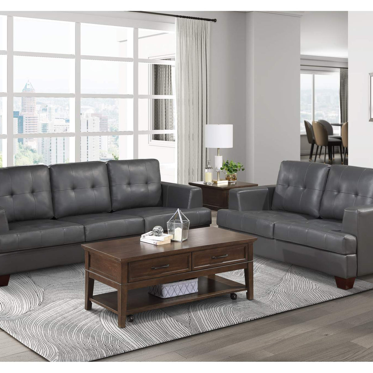 9309GY-2 Hinsall Love Seat