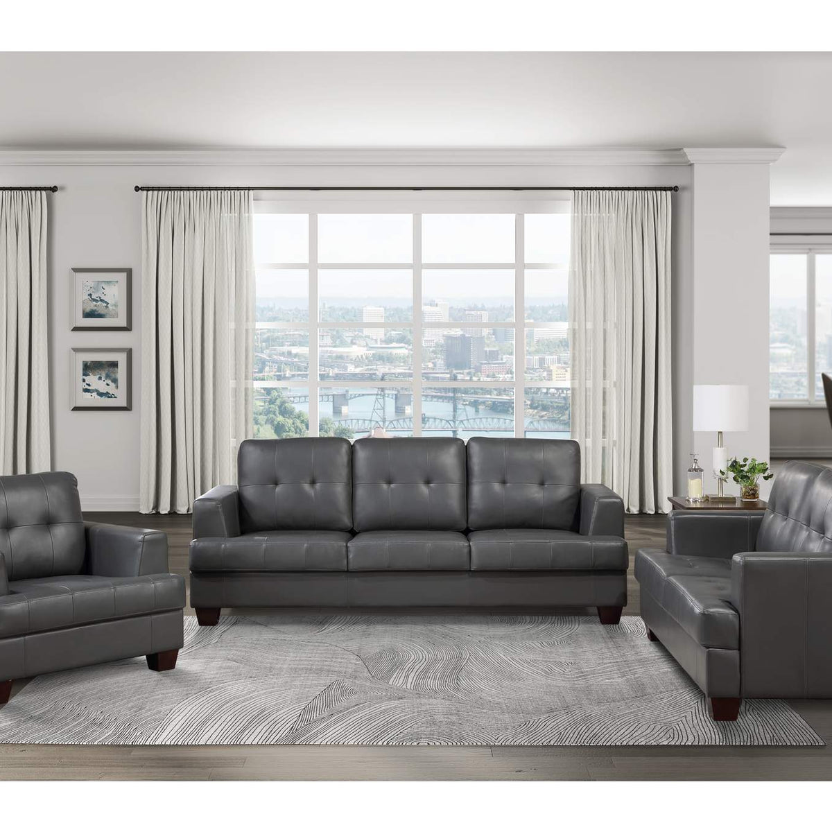 9309GY-2 Hinsall Love Seat