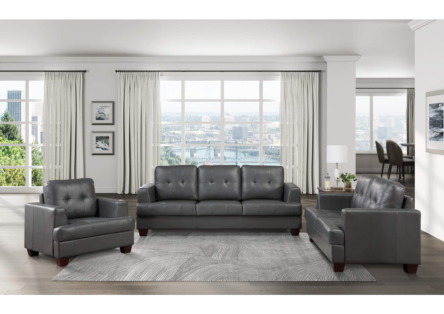 9309GY-3 Hinsall Sofa