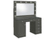 931145 Acena 7-drawer Vanity Set with Lighting Grey High Gloss