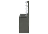 931145 Acena 7-drawer Vanity Set with Lighting Grey High Gloss