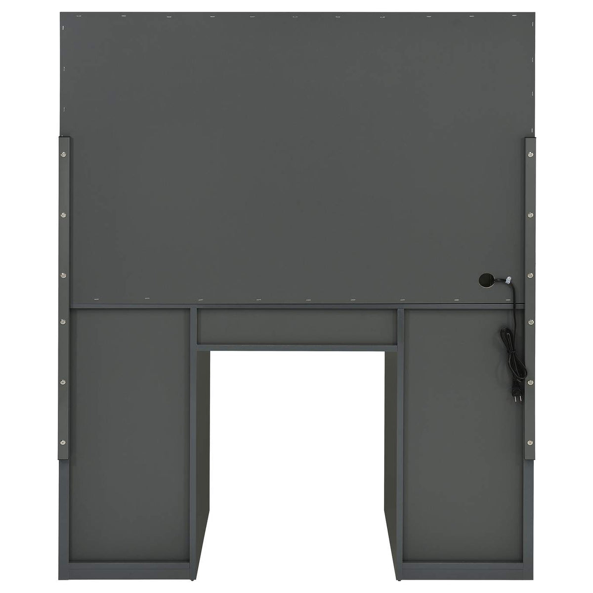 931145 Acena 7-drawer Vanity Set with Lighting Grey High Gloss