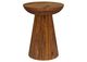 931155 Aureo Round Solid Wood Accent Side Table Wild Honey