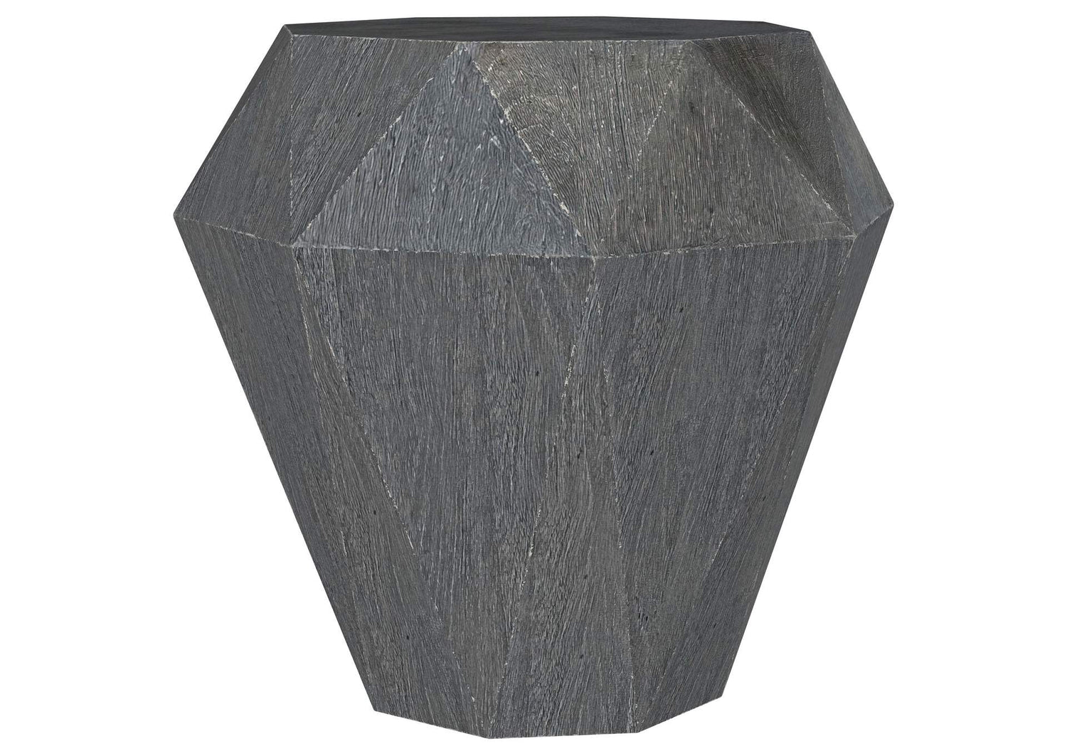 931159 Jacinto Octagonal Solid Mango Wood Side Table Grey