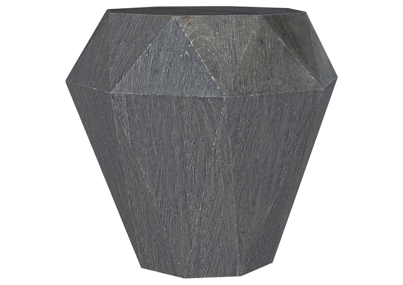 931159 Jacinto Octagonal Solid Mango Wood Side Table Grey
