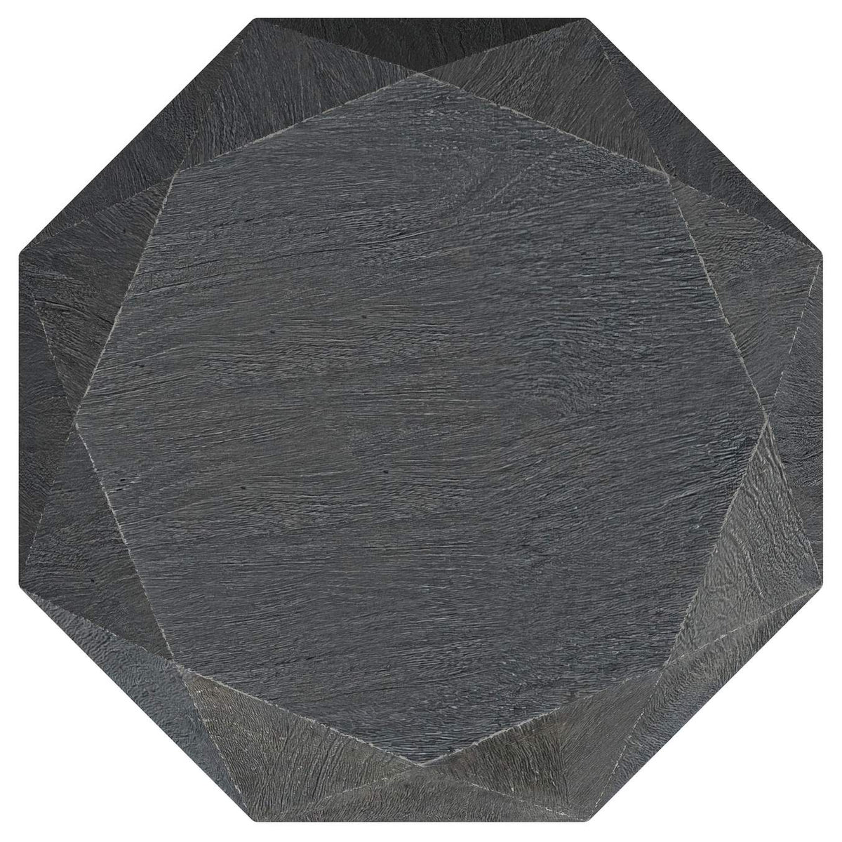 931159 Jacinto Octagonal Solid Mango Wood Side Table Grey