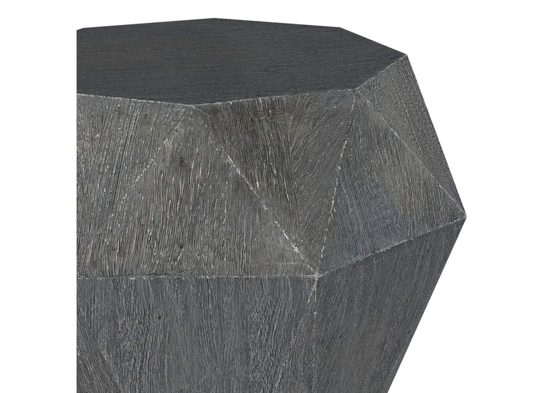931159 Jacinto Octagonal Solid Mango Wood Side Table Grey