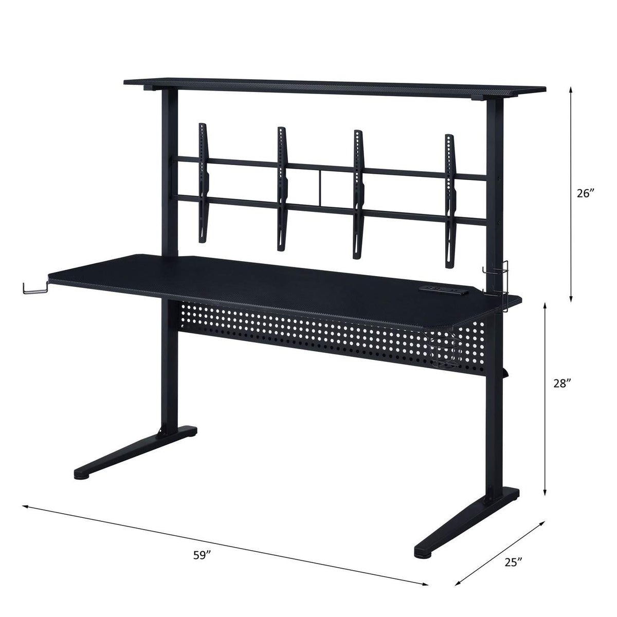 93130 Canzi Gaming Desk with USB