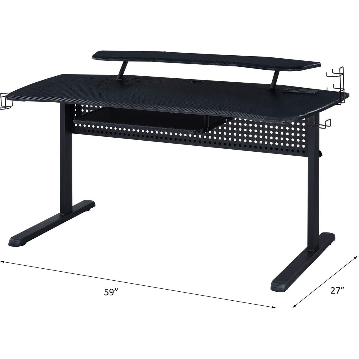 93132 Vildre Gaming Desk with USB