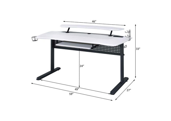 93134 Vildre Gaming Desk with USB