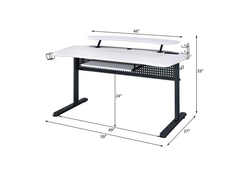 93134 Vildre Gaming Desk with USB
