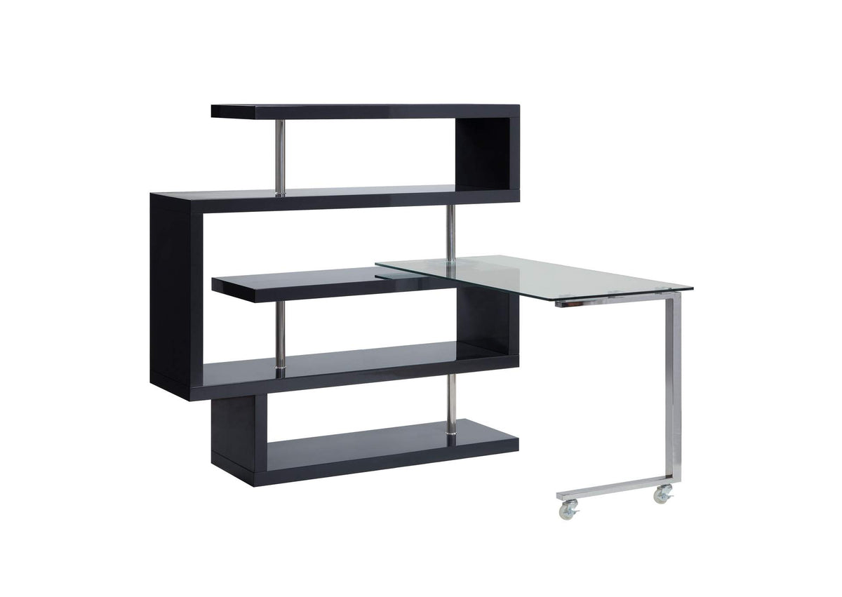 93177 Buck Ii Writing Desk with Bookshelf