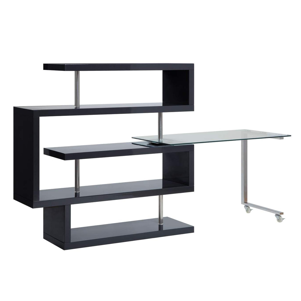 93177 Buck Ii Writing Desk with Bookshelf