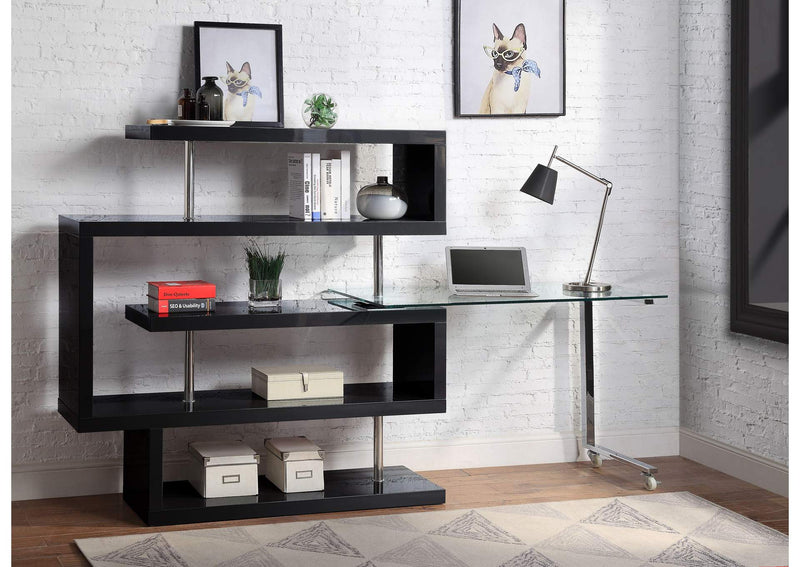 93177 Buck Ii Writing Desk with Bookshelf