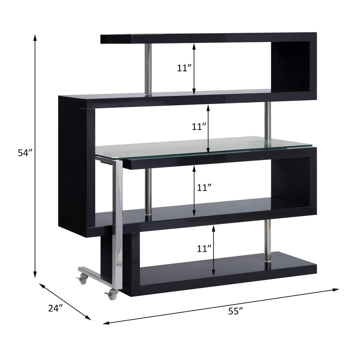 93177 Buck Ii Writing Desk with Bookshelf