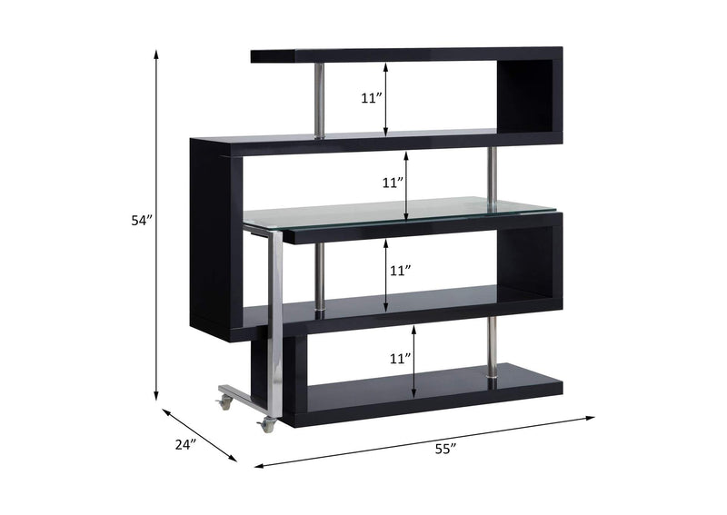 93177 Buck Ii Writing Desk with Bookshelf