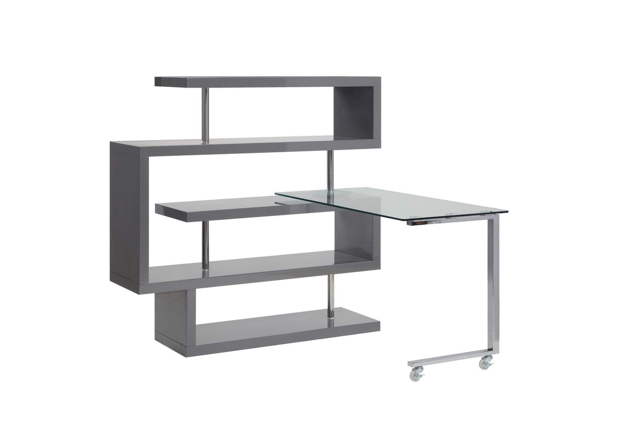 93181 Buck Ii Writing Desk with Bookshelf