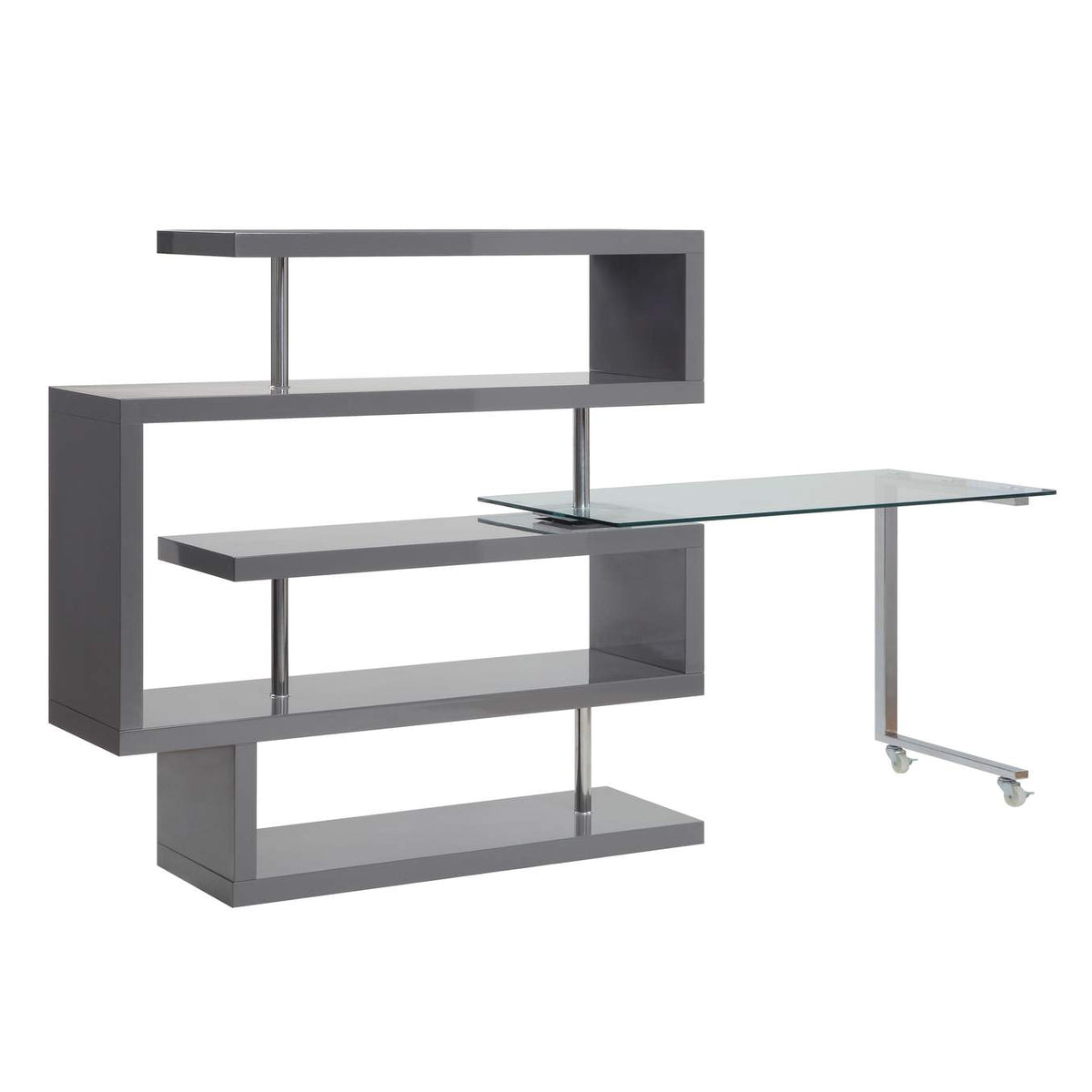 93181 Buck Ii Writing Desk with Bookshelf
