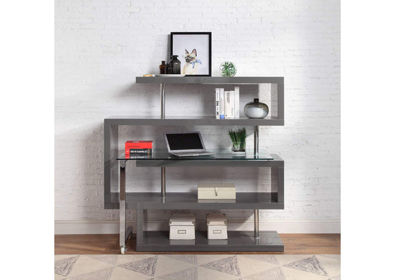 93181 Buck Ii Writing Desk with Bookshelf