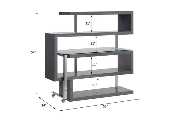 93181 Buck Ii Writing Desk with Bookshelf