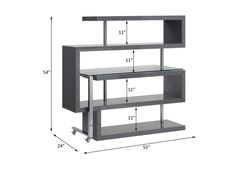93181 Buck Ii Writing Desk with Bookshelf