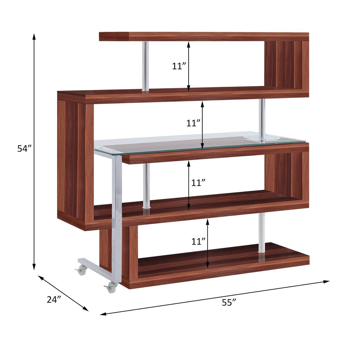 93183 Buck Ii Writing Desk with Bookshelf