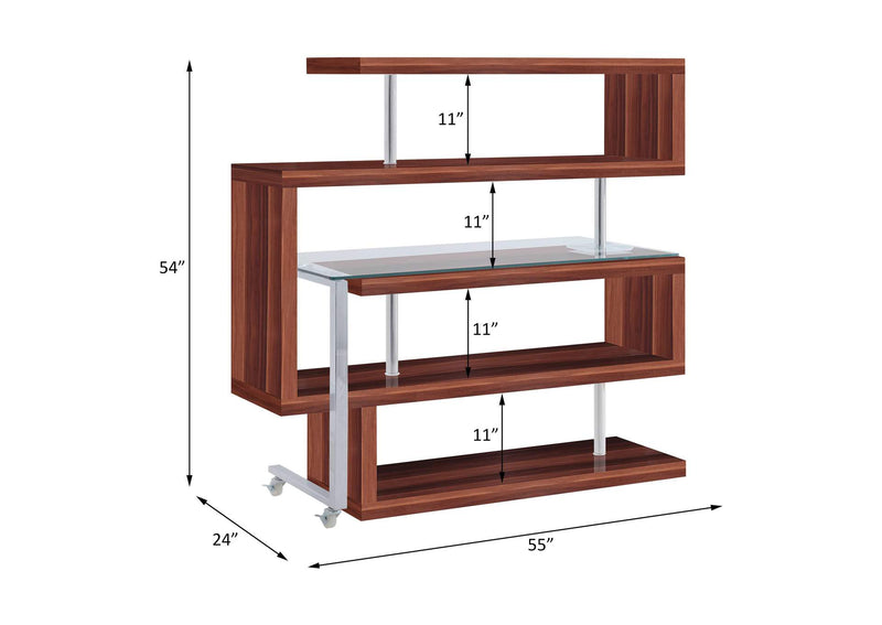 93183 Buck Ii Writing Desk with Bookshelf