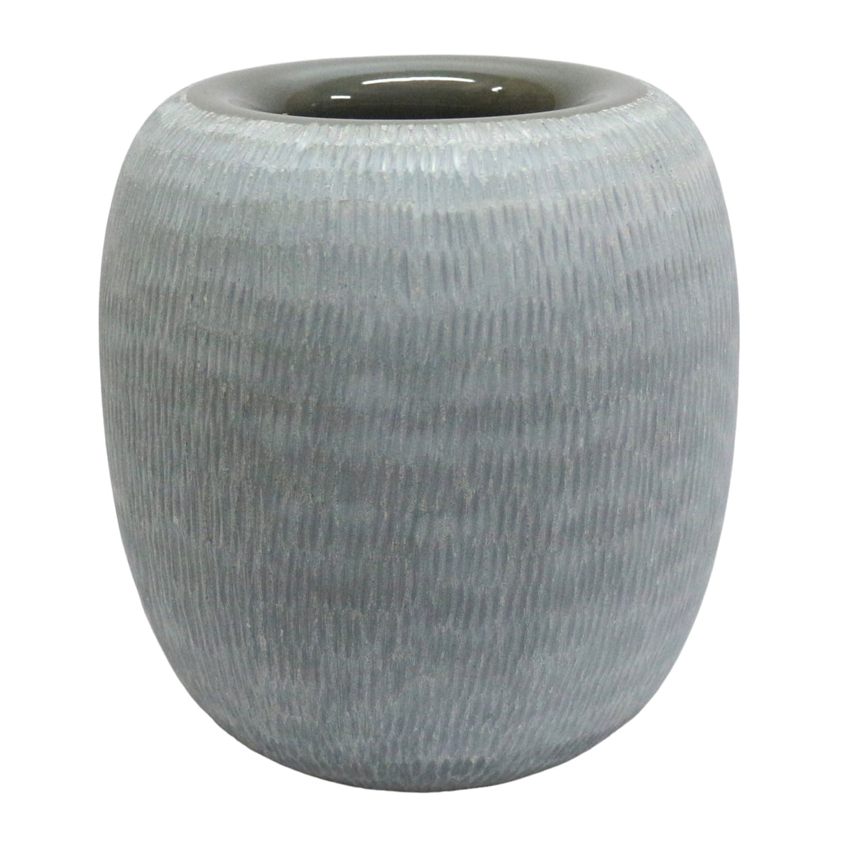 12" Cadmus Large Blue Glass Vase - Blue
